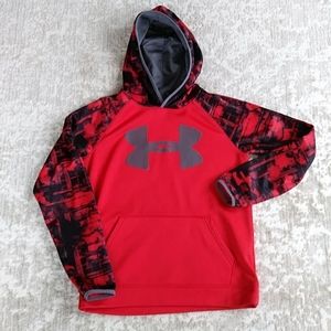 Under Armour Pullover Hoodie Fleece Lined Coldgear Loose
